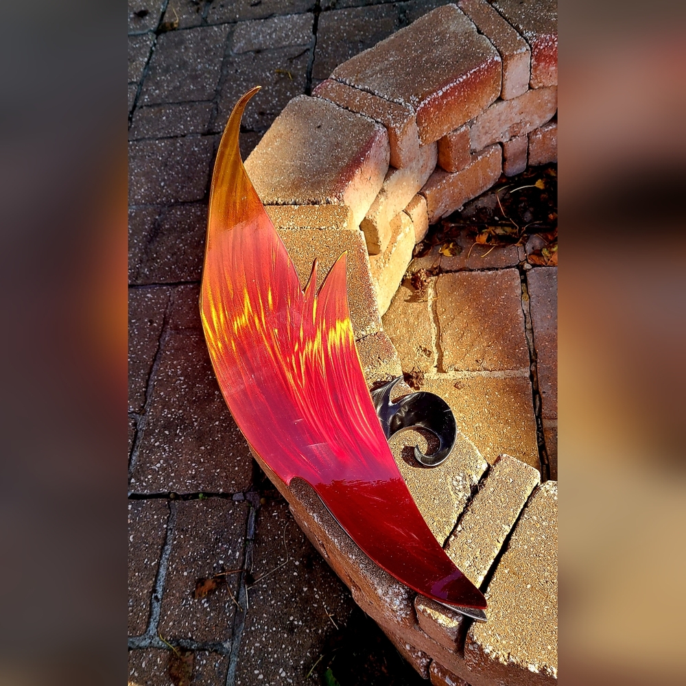 Vibrant Red and Orange Abstract Wall Art